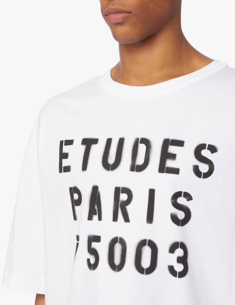 rinascente Etudes Maglietta museum stencil logo - bianco
