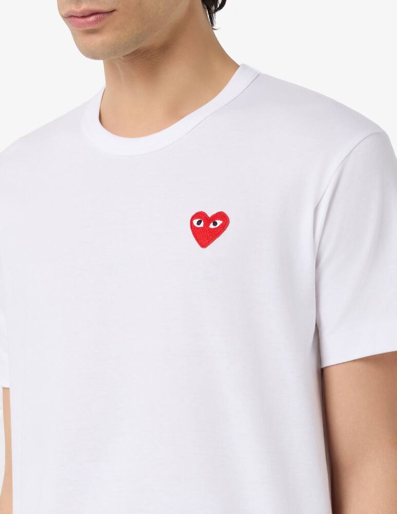 rinascente Comme des Garçons Play T-shirt con logo script inverted