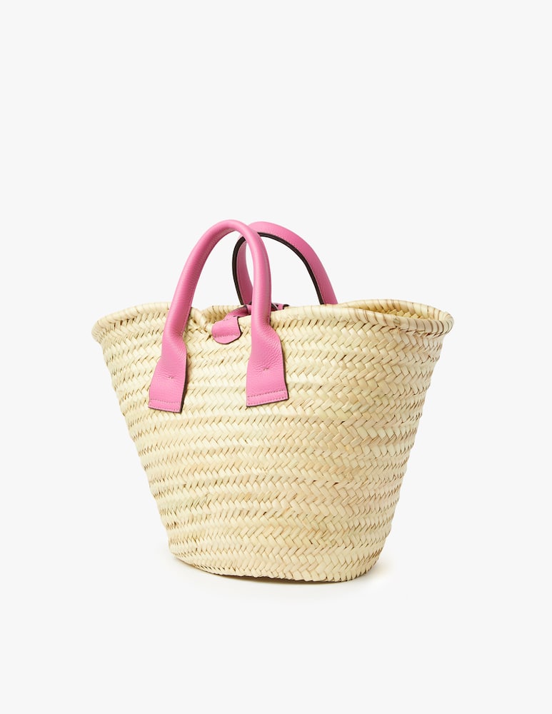 rinascente Ioef Borsa a mano in paglia Capri - rosa