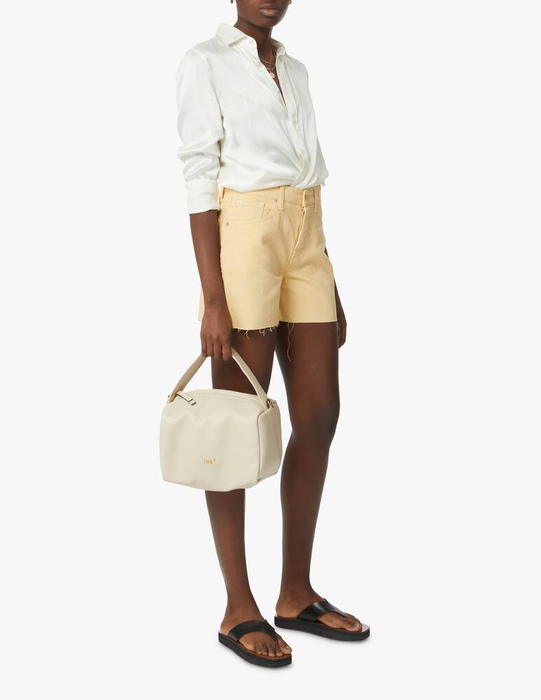 rinascente Ioef Gilda leather crossbody bag - white