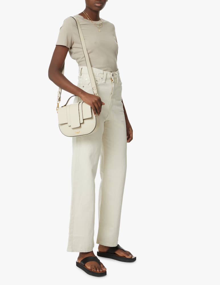 rinascente Ioef Kim leather crossbody bag - white