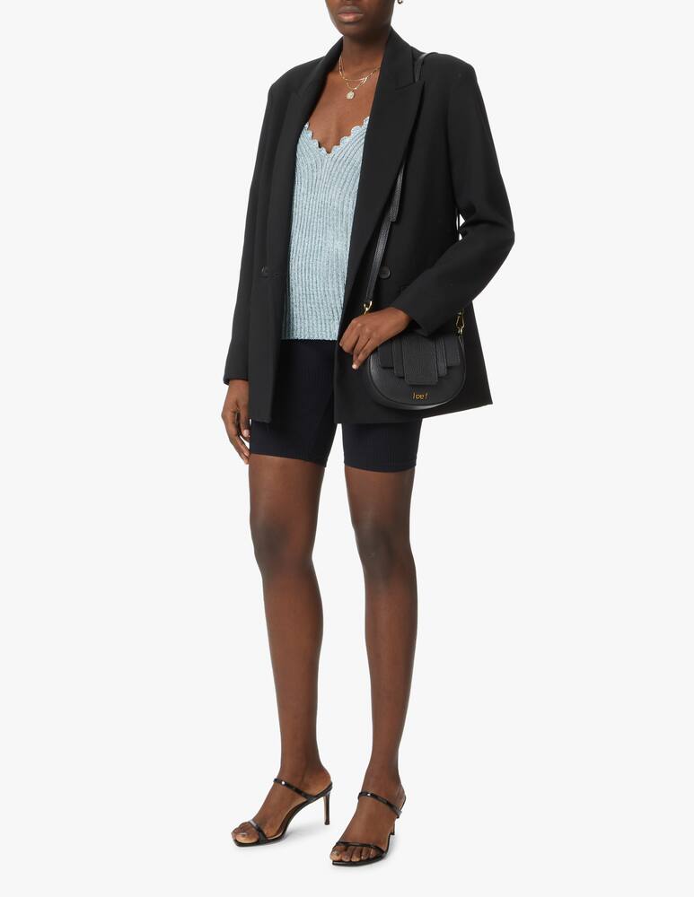 rinascente Ioef Kim mini leather crossbody bag - black