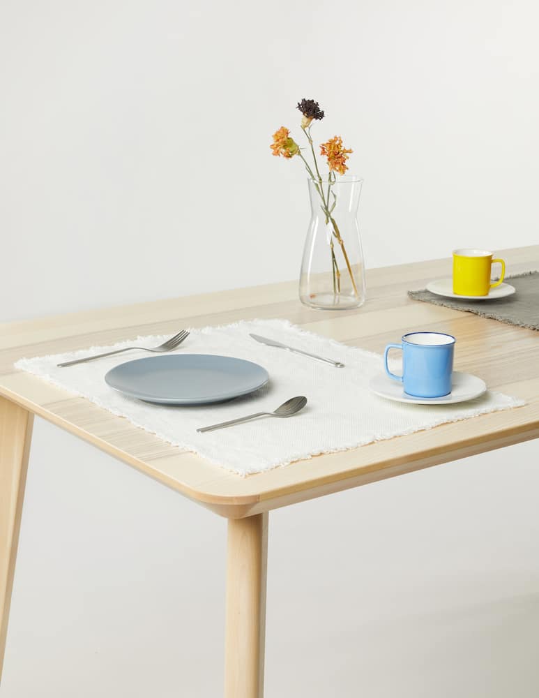 rinascente Society Maya tovaglietta americana in lino 40x50 - bianco