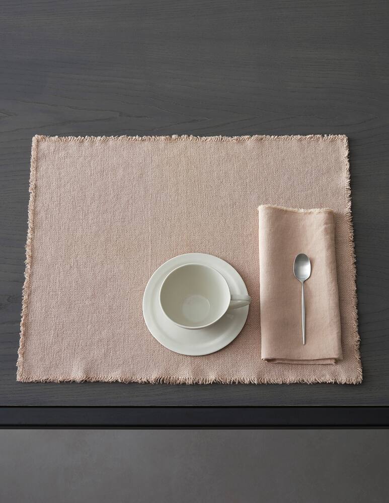 rinascente Society Maya tovaglietta americana in lino 40x50 - rosa
