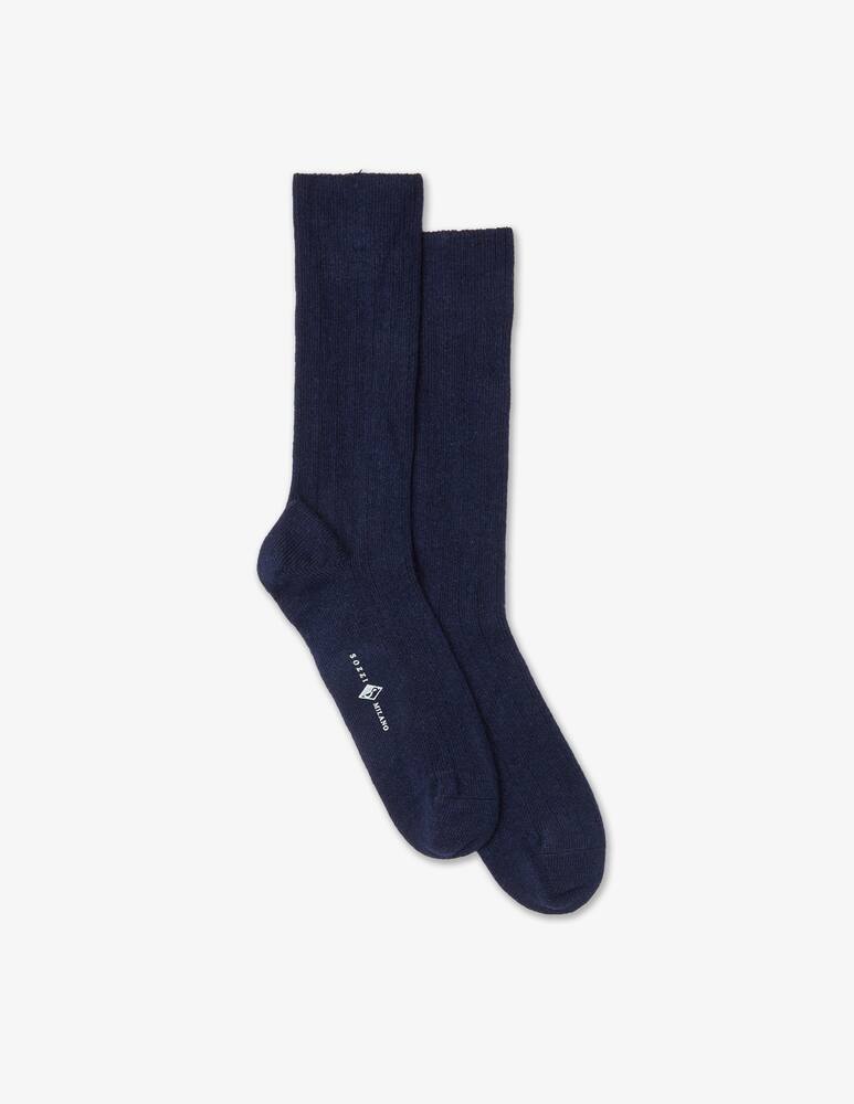 rinascente Sozzi Cashmere blend ribbed short socks