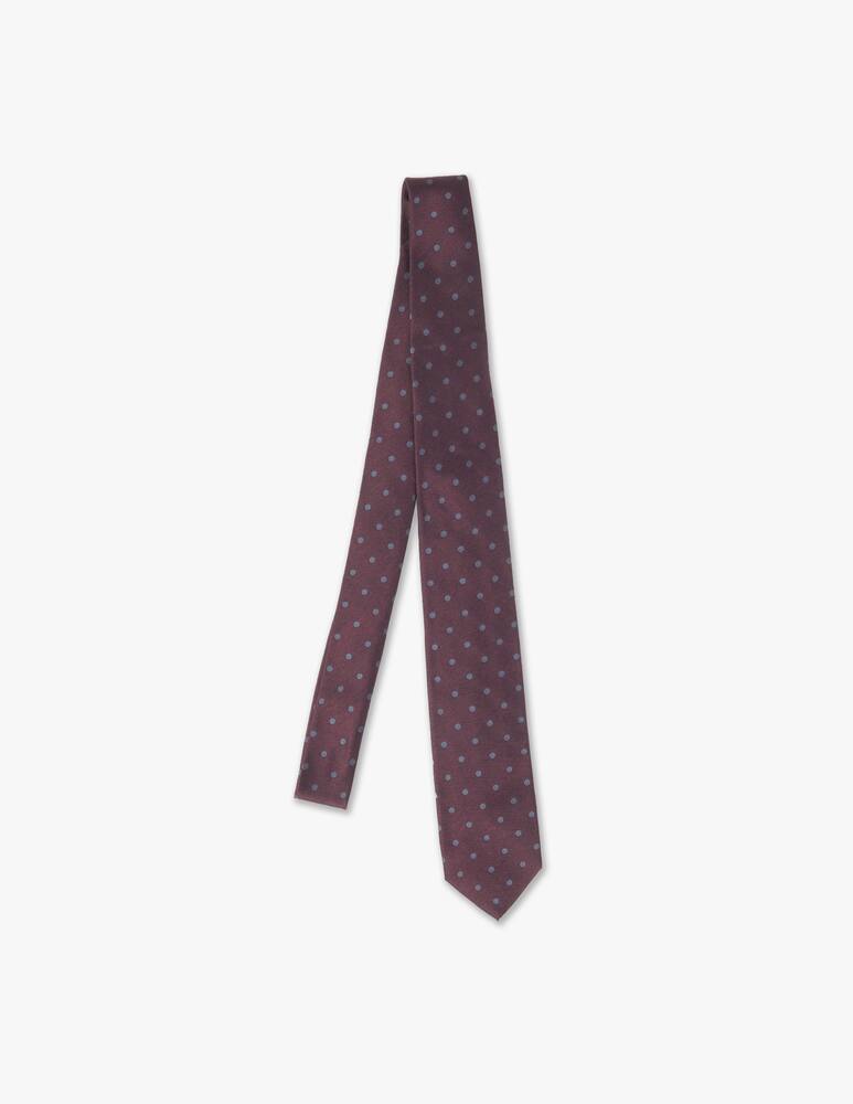 Barba Napoli Cravatta twill pin point grande vinaccio - immagine 2 Barba Napoli Cravatta twill pin point grande vinaccio - immagine 2