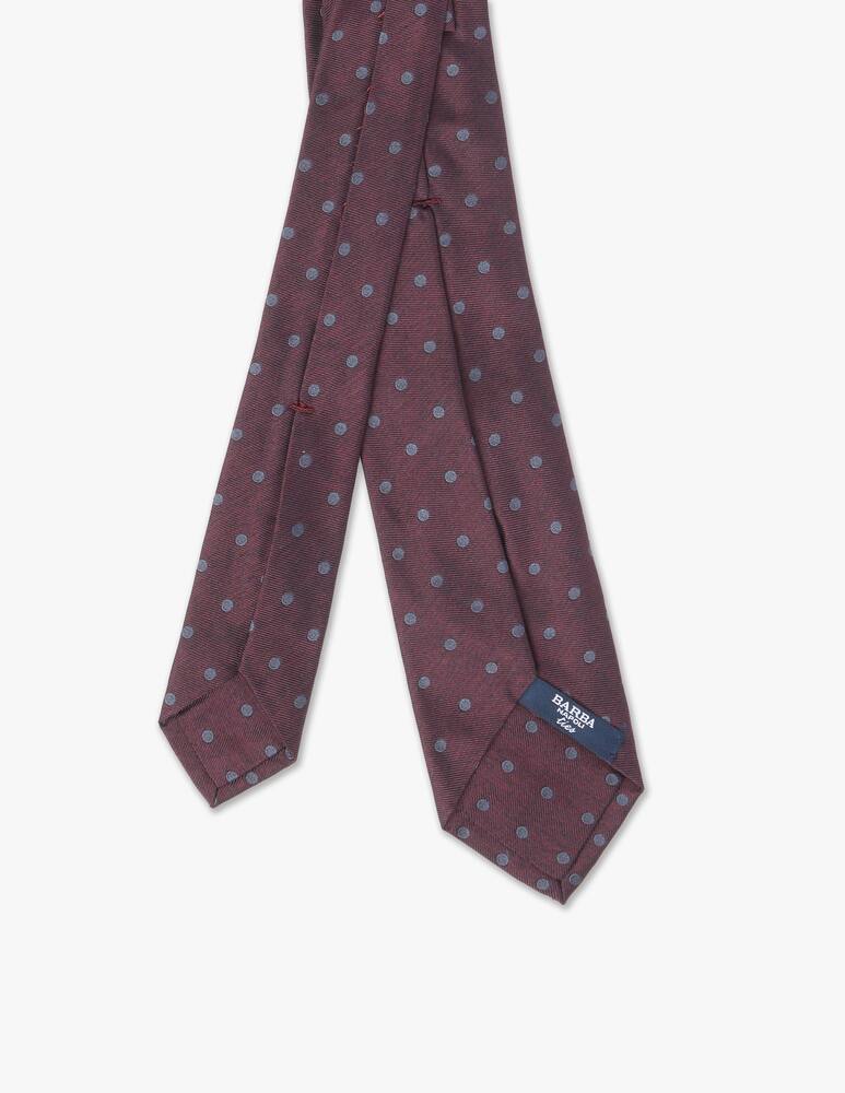 Barba Napoli Cravatta twill pin point grande vinaccio - immagine 3 Barba Napoli Cravatta twill pin point grande vinaccio - immagine 3