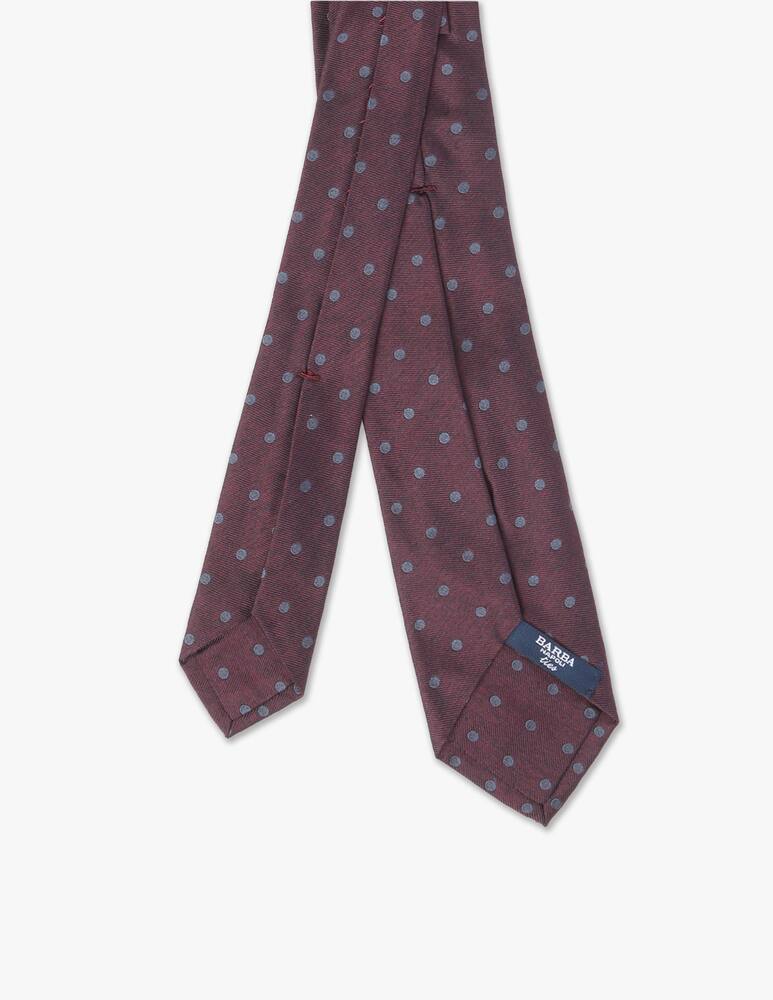 Barba Napoli Cravatta twill pin point grande vinaccio - immagine 4 Barba Napoli Cravatta twill pin point grande vinaccio - immagine 4