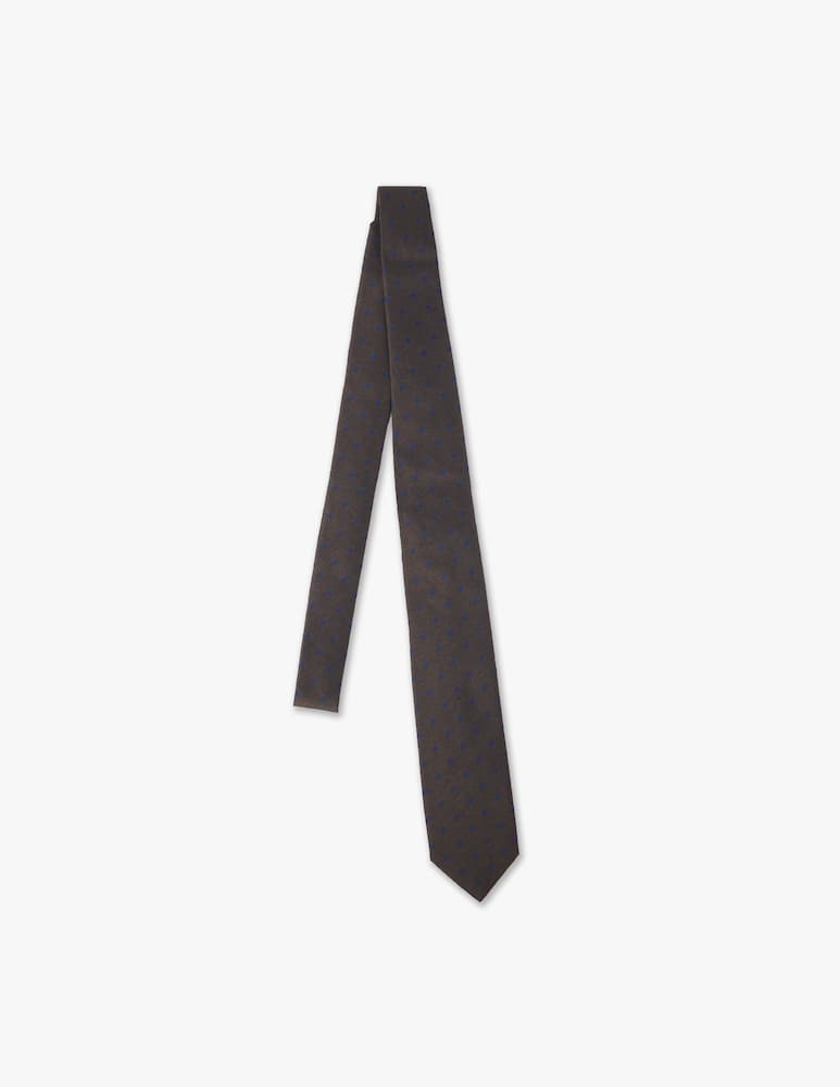 rinascente Barba Napoli Cravatta twill pin point grande vinaccio