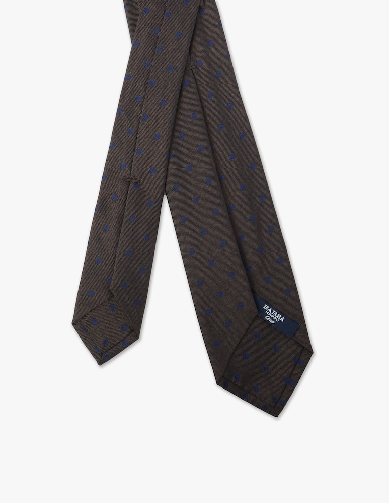 rinascente Barba Napoli Cravatta twill pin point grande vinaccio