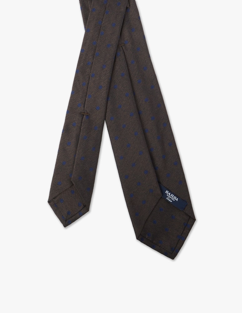 rinascente Barba Napoli Cravatta twill pin point grande vinaccio