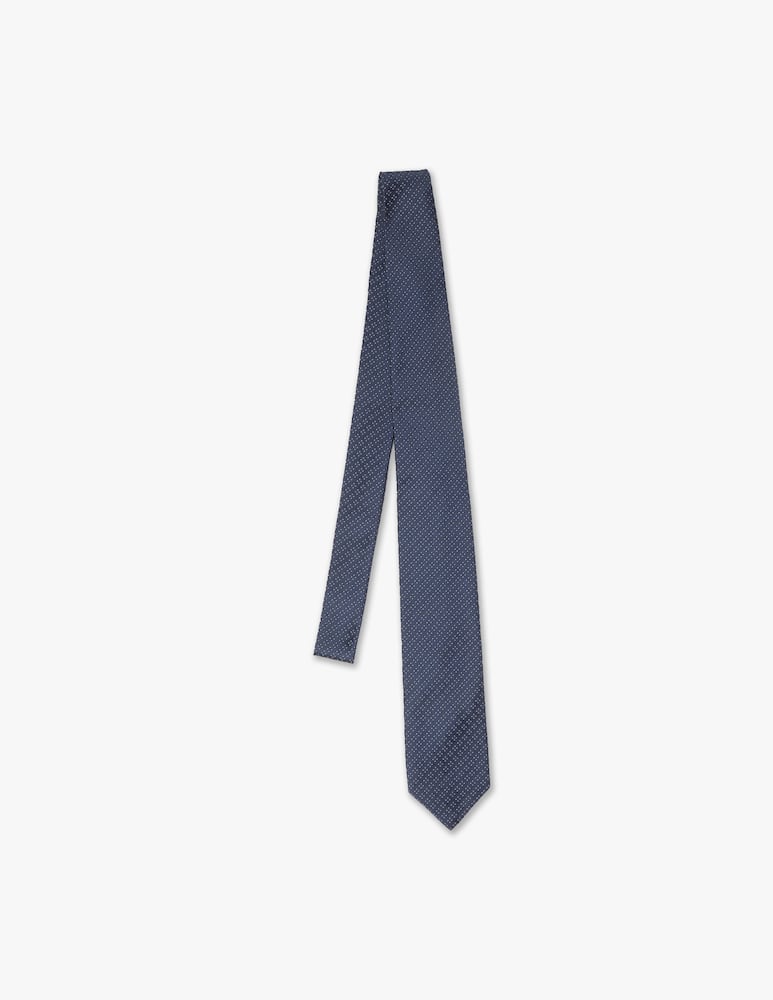 rinascente Barba Napoli Classic tie 4 points blue