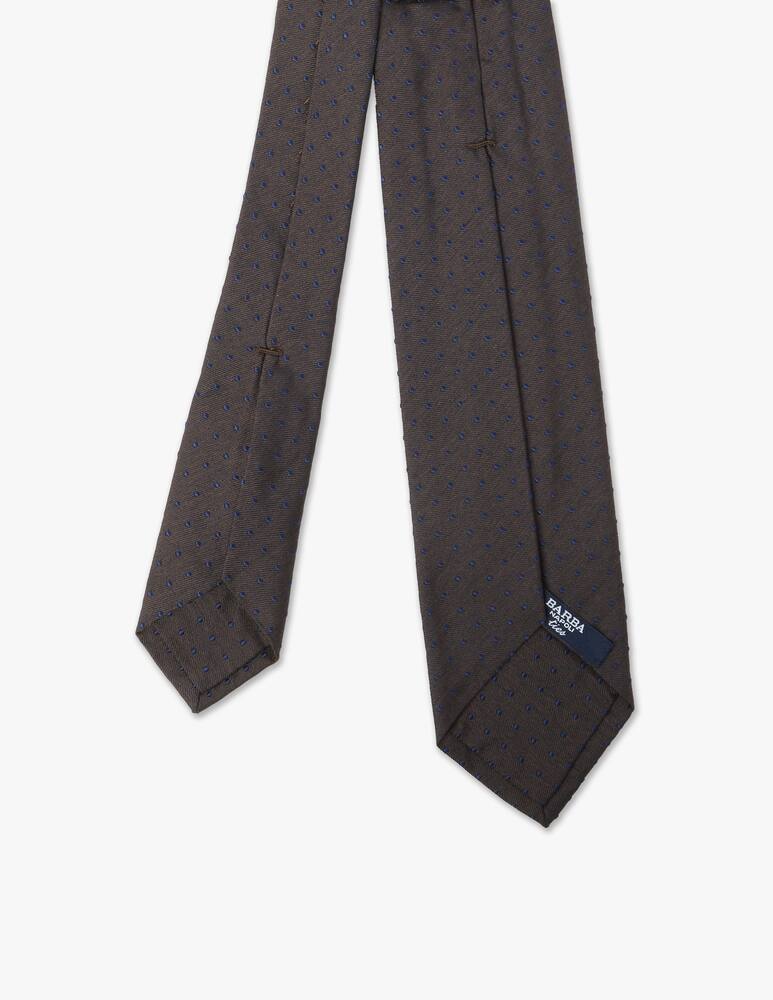 Barba Napoli Twill blue point tie - picture 2 Barba Napoli Twill blue point tie - picture 2