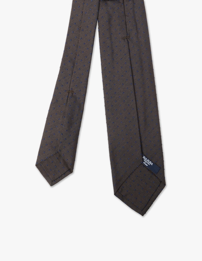 rinascente Barba Napoli Cravatta twill puntino blu
