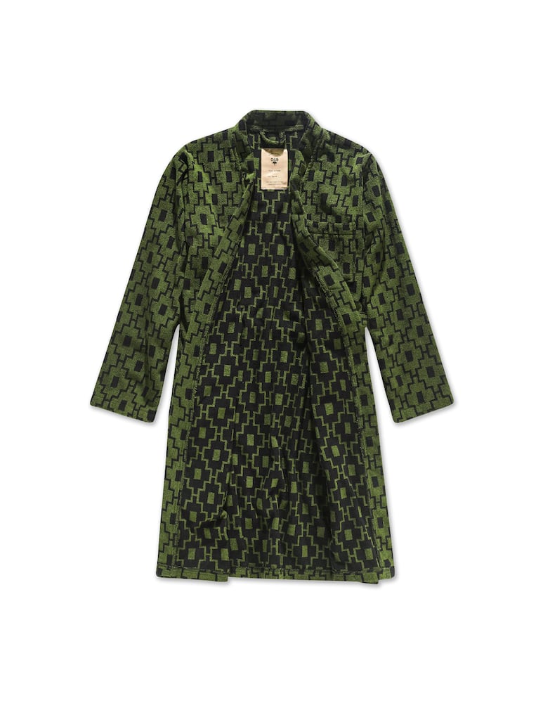 rinascente Oas Bathrobe   The Machu Pichu Robe S/M - Green