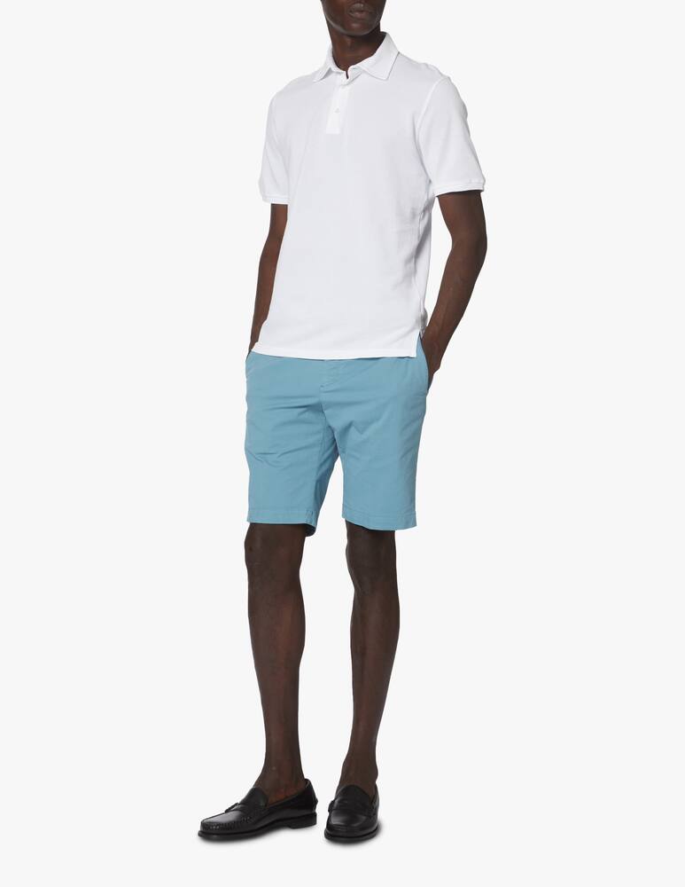 rinascente Fedeli Polo manica corta in cotone - bianco