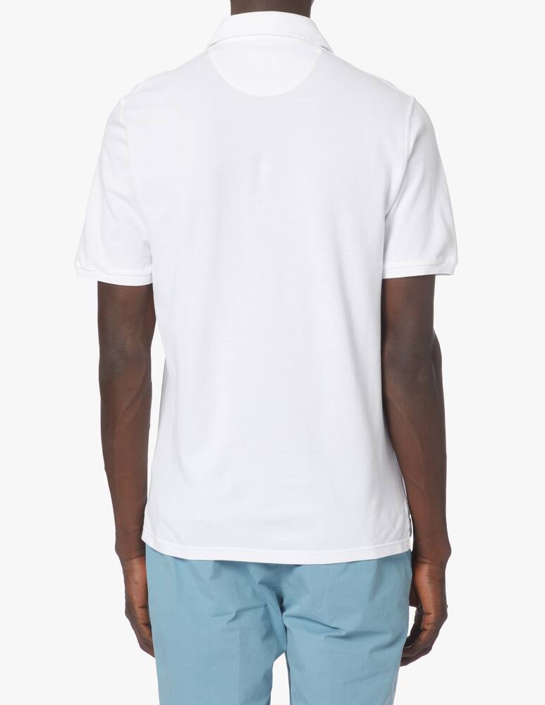 rinascente Fedeli Polo manica corta in cotone - bianco