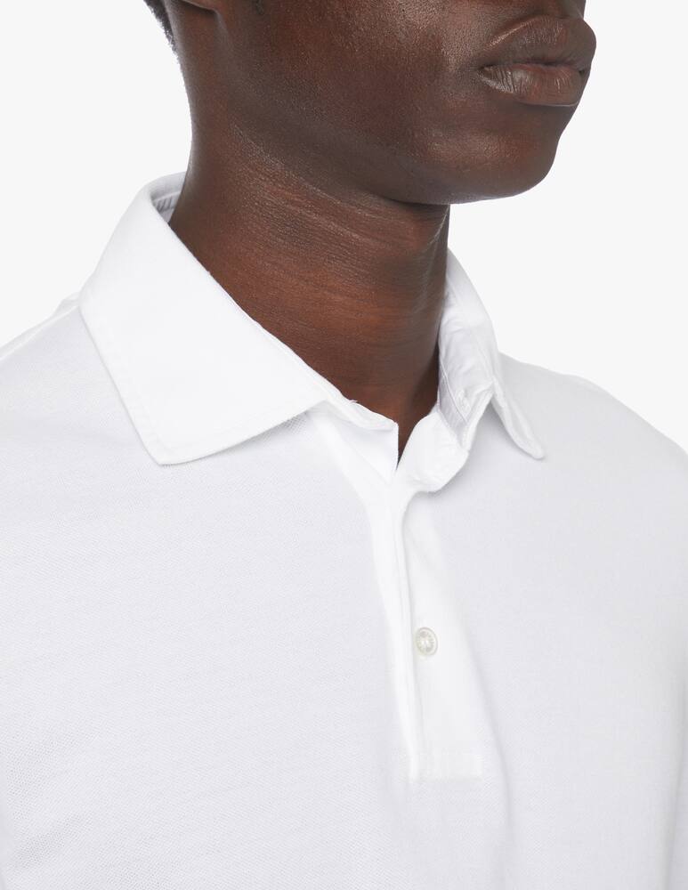 rinascente Fedeli Polo manica corta in cotone - bianco