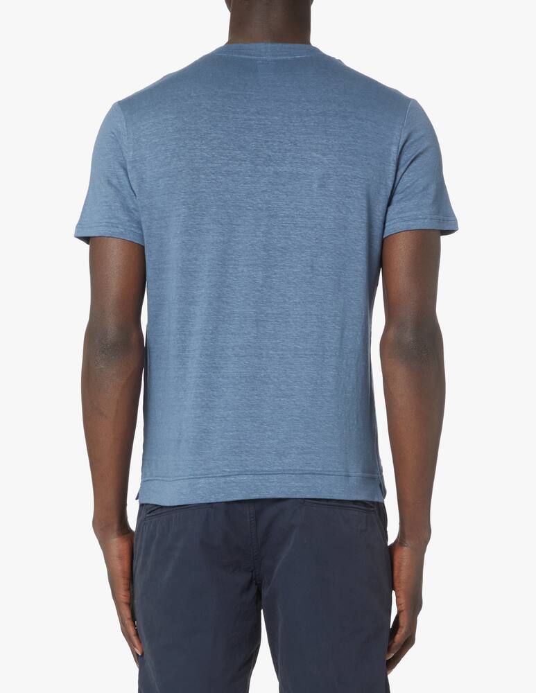 rinascente Fedeli Linen flex t-shirt - blue