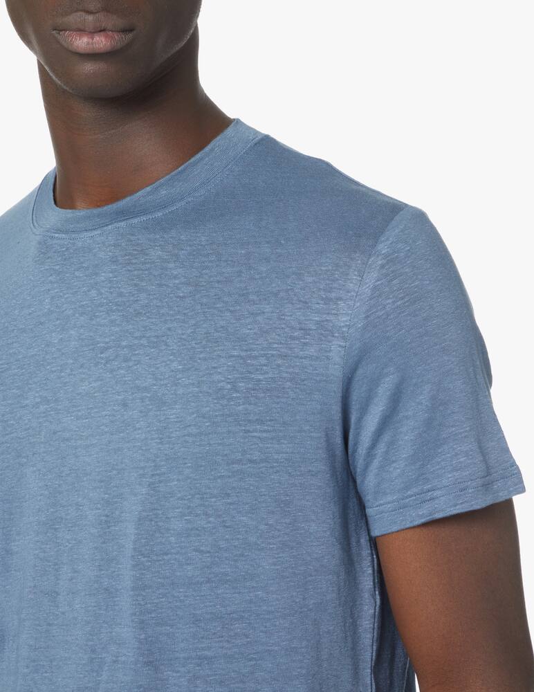 rinascente Fedeli Linen flex t-shirt - blue