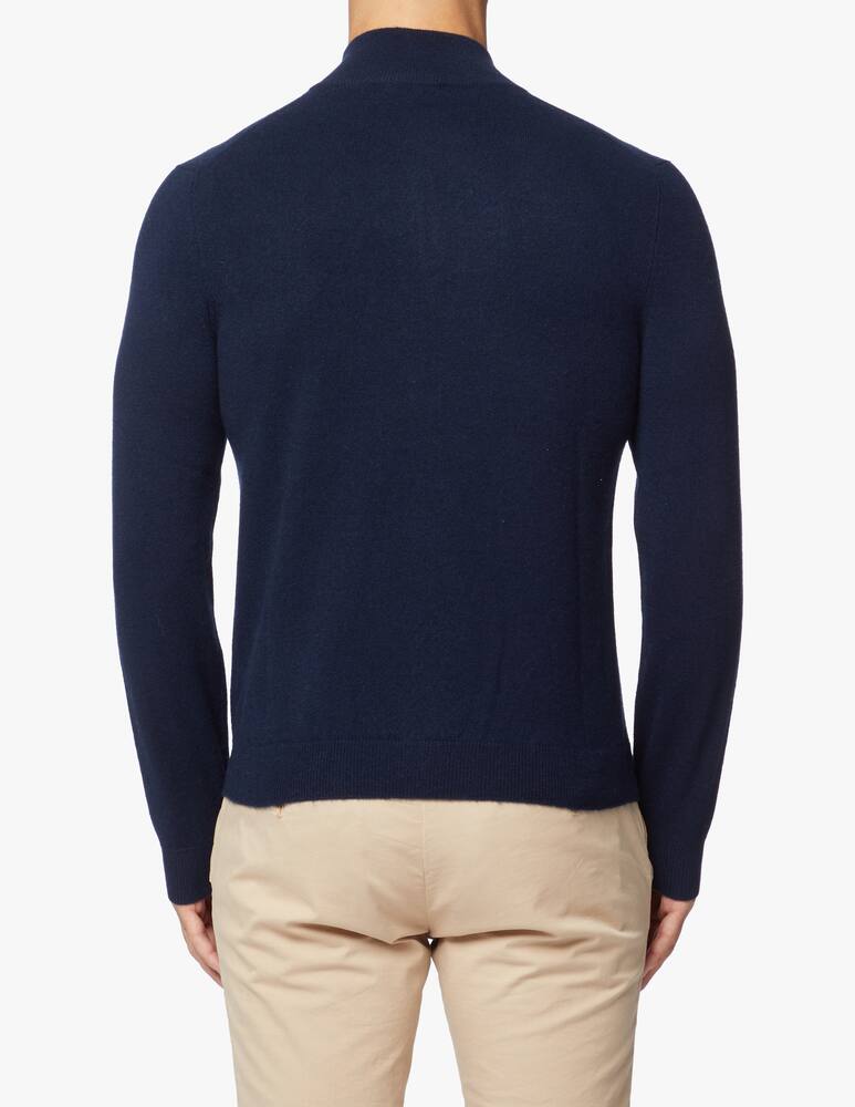 rinascente Pure Cashmere Half zip jumper in cashmere