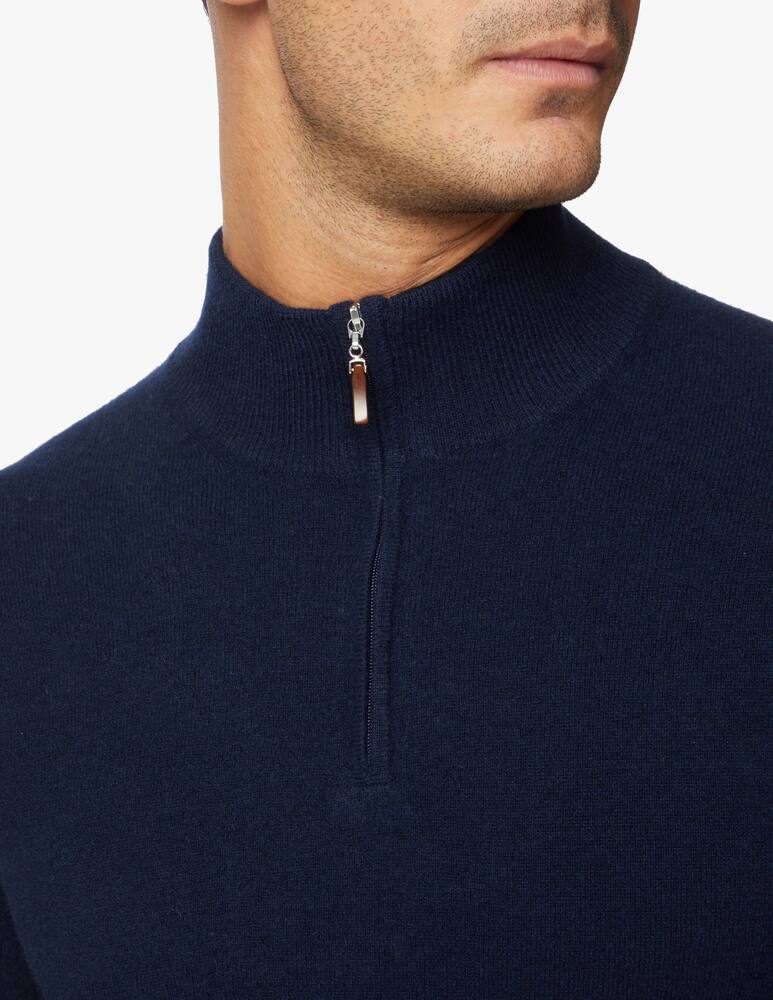 rinascente Pure Cashmere Half zip jumper in cashmere
