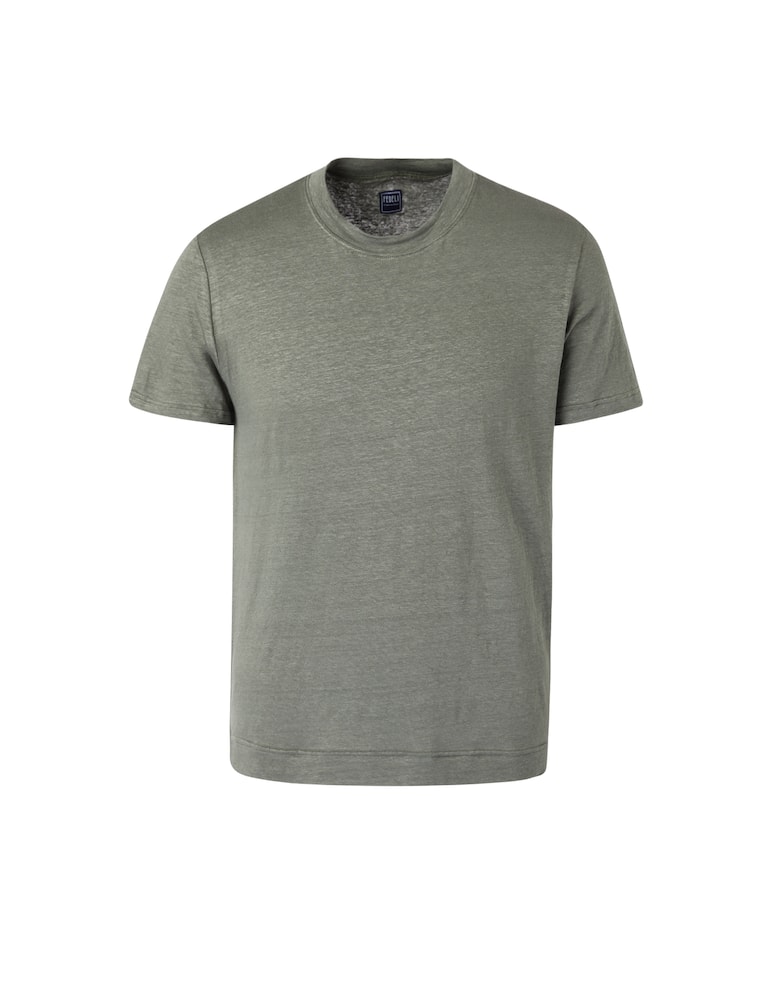 Fedeli Linen flex t-shirt - green - picture 5 Fedeli Linen flex t-shirt - green - picture 5