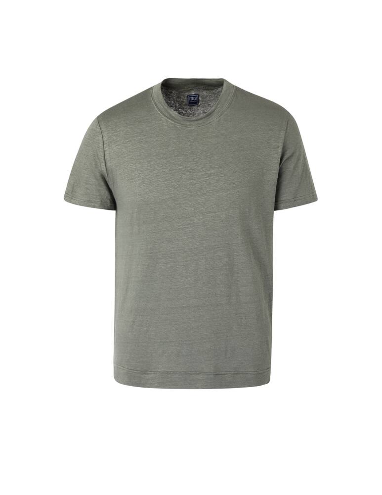 rinascente Fedeli Linen flex t-shirt - green