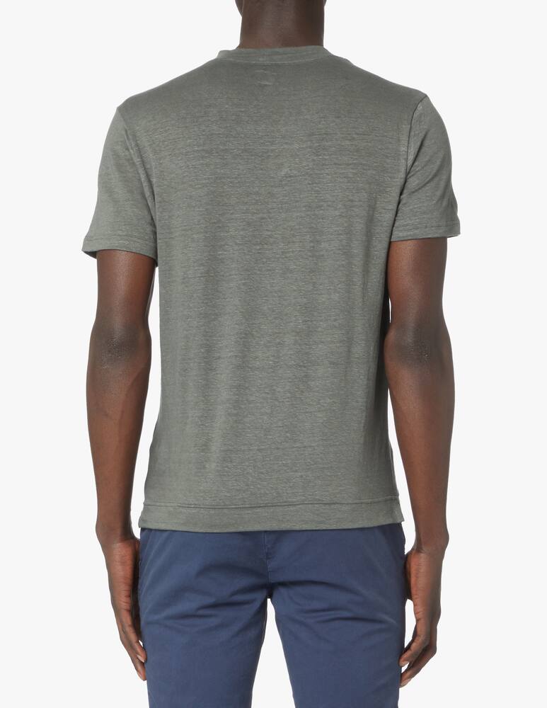 Fedeli Linen flex t-shirt - green - picture 3 Fedeli Linen flex t-shirt - green - picture 3