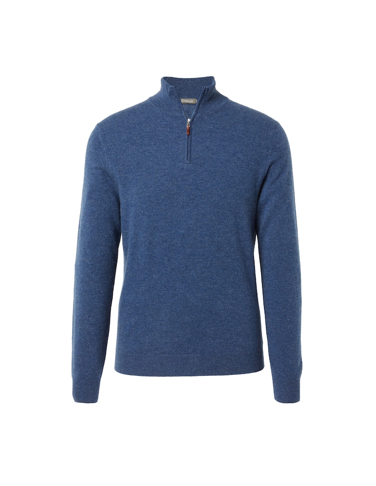 rinascente Pure Cashmere Half zip jumper in cashmere