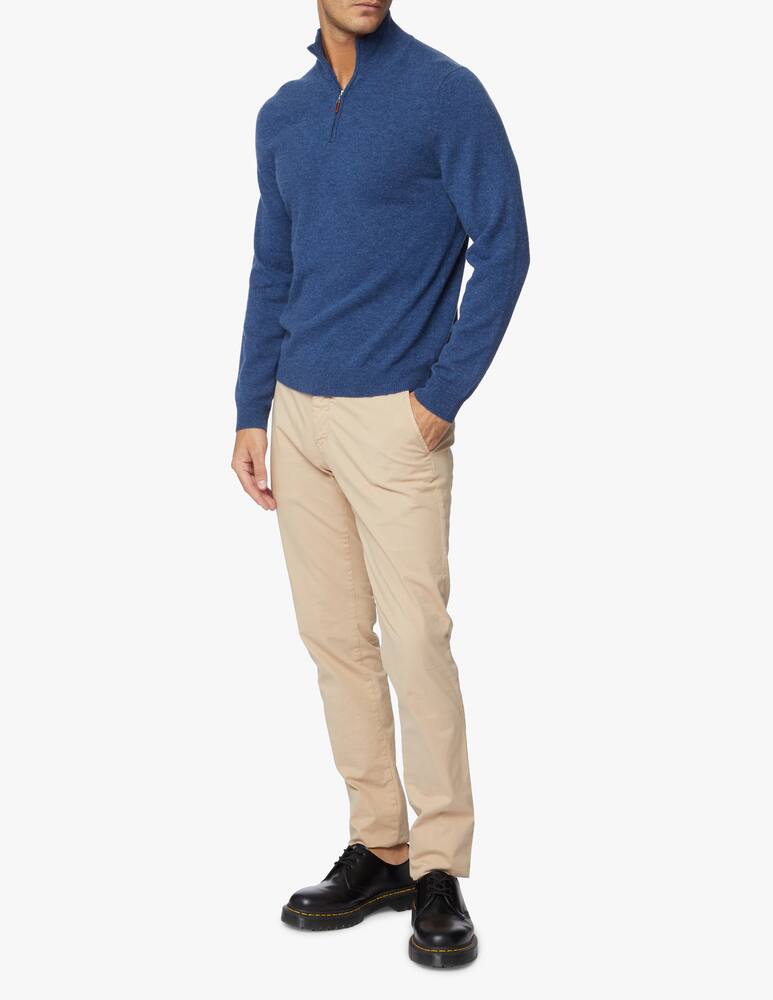 rinascente Pure Cashmere Half zip jumper in cashmere