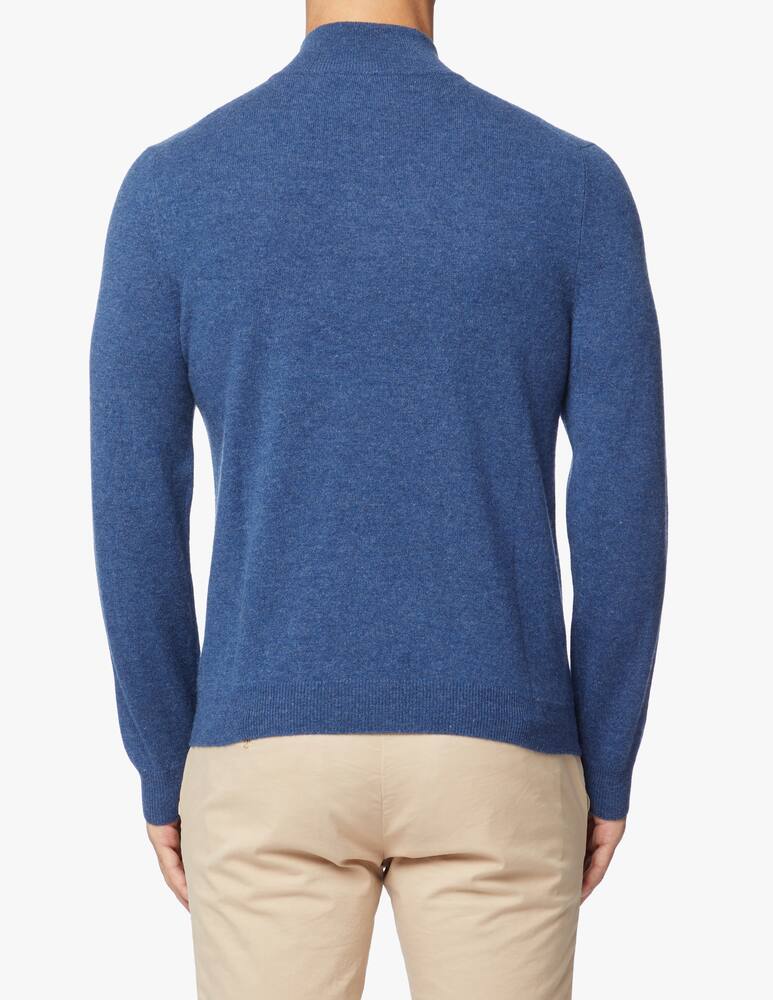rinascente Pure Cashmere Half zip jumper in cashmere