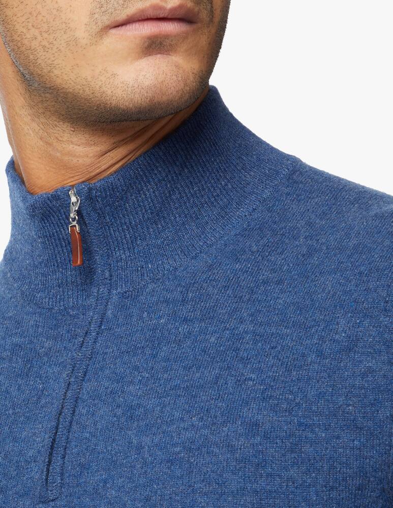 rinascente Pure Cashmere Half zip jumper in cashmere