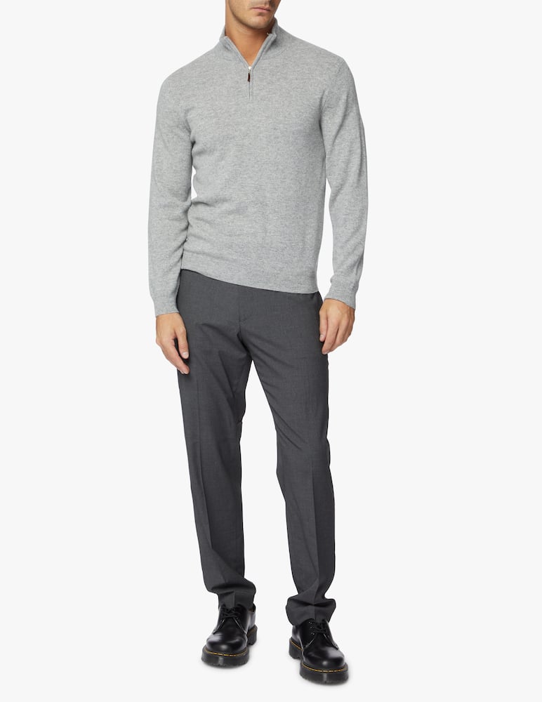 rinascente Pure Cashmere Half zip jumper in cashmere