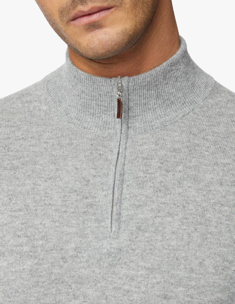 rinascente Pure Cashmere Half zip jumper in cashmere
