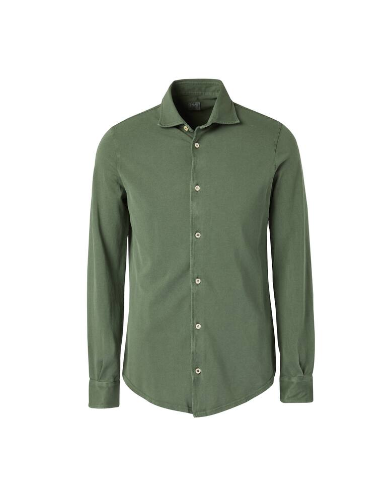 rinascente Fedeli Long sleeve polo - green