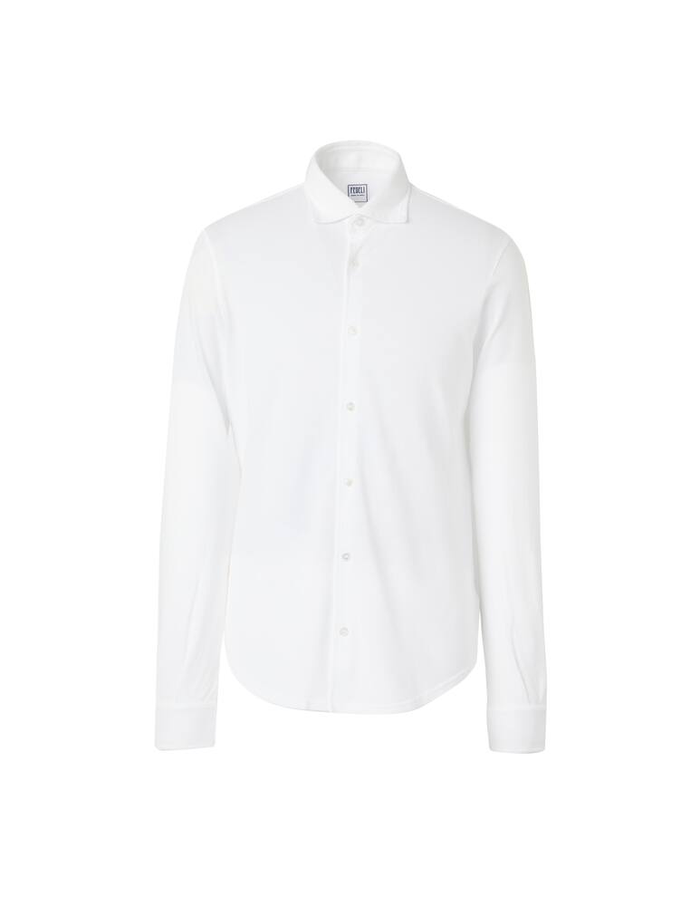 Fedeli Cotton short sleeve polo shirt - white - picture 5 Fedeli Cotton short sleeve polo shirt - white - picture 5