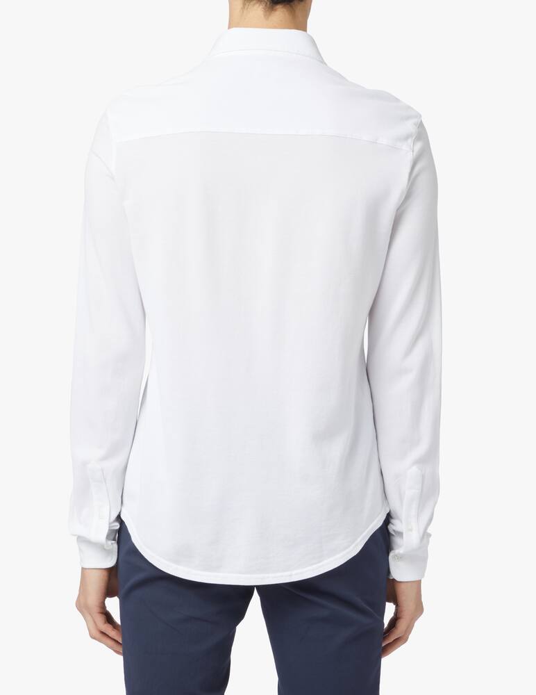 Fedeli Cotton short sleeve polo shirt - white - picture 3 Fedeli Cotton short sleeve polo shirt - white - picture 3
