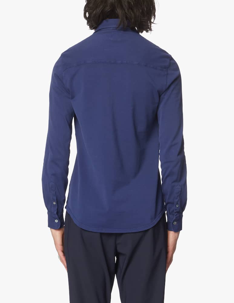 Fedeli Long sleeve polo - blue - picture 3 Fedeli Long sleeve polo - blue - picture 3