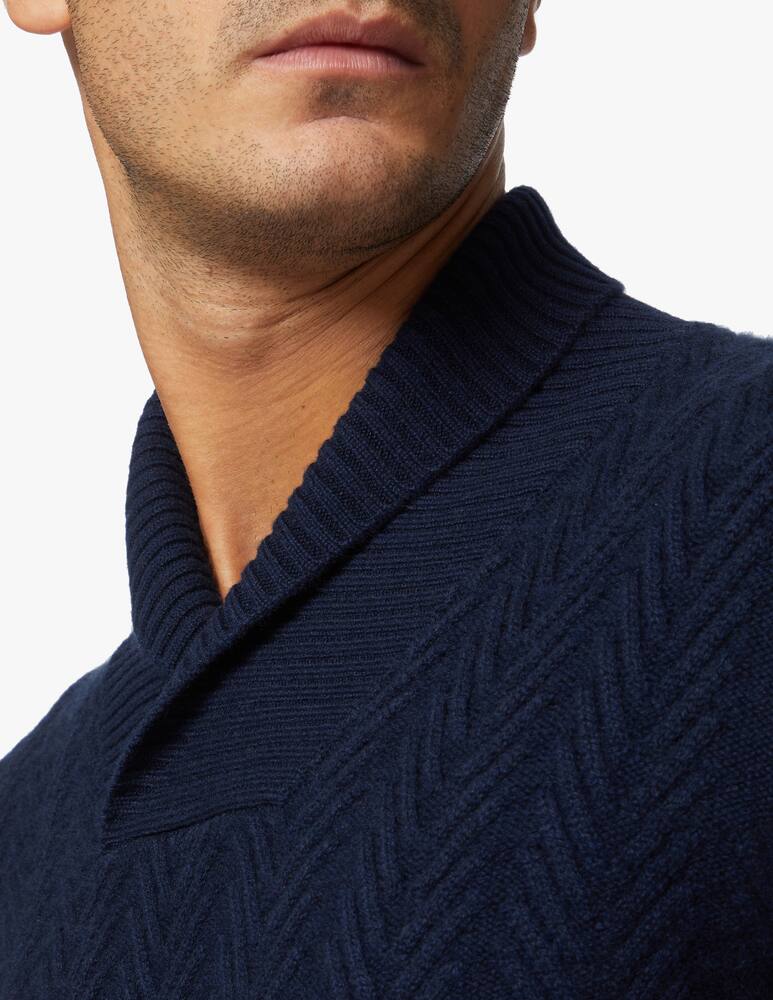 rinascente Pure Cashmere Maglione lavorato con collo a scialle