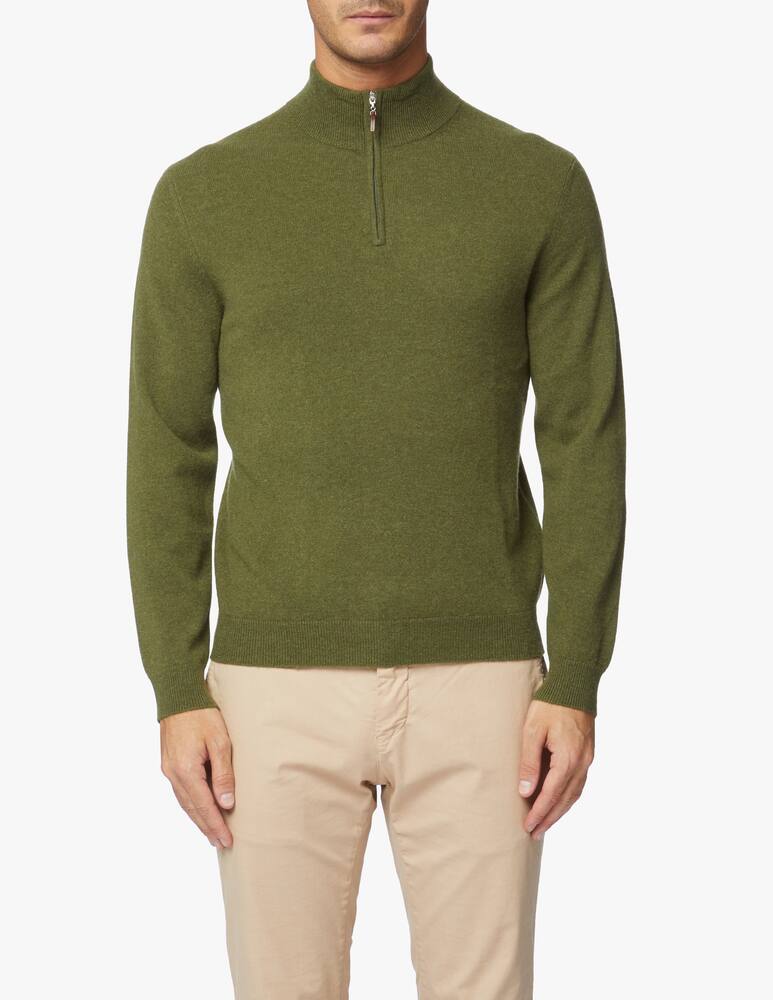 rinascente Pure Cashmere Maglione con mezza zip in cashmere