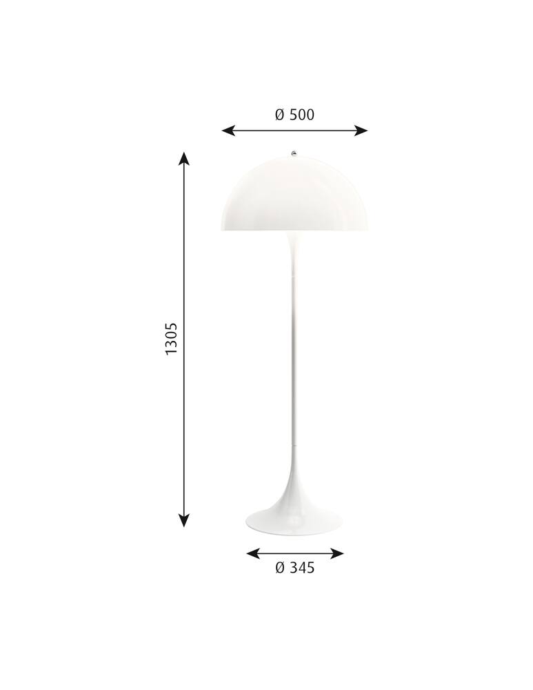 rinascente Louis Poulsen Panthella floor lamp - White