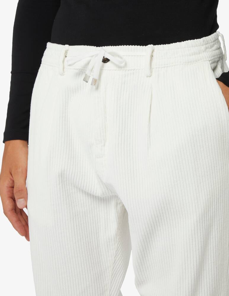 rinascente Cruna Pantaloni costa roccia con pence