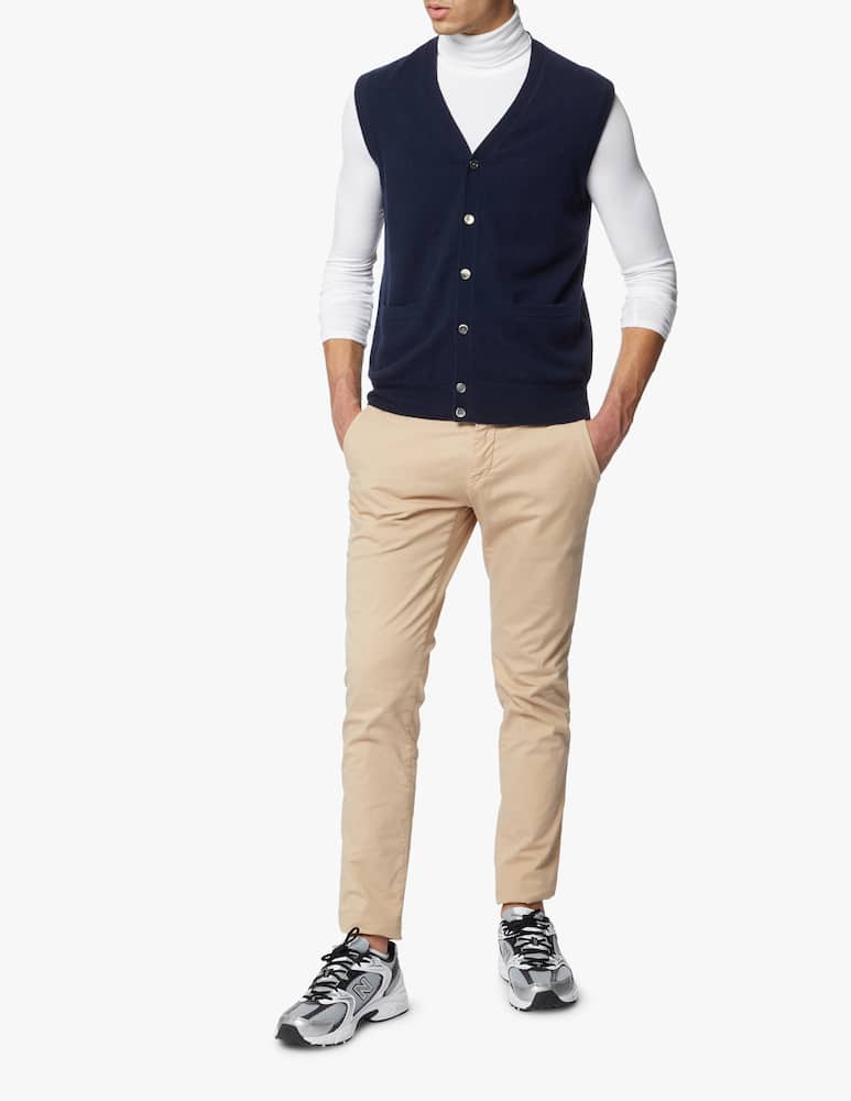 rinascente Pure Cashmere Cashmere bottons sleevless gilet