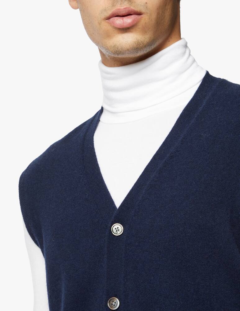 rinascente Pure Cashmere Cashmere bottons sleevless gilet