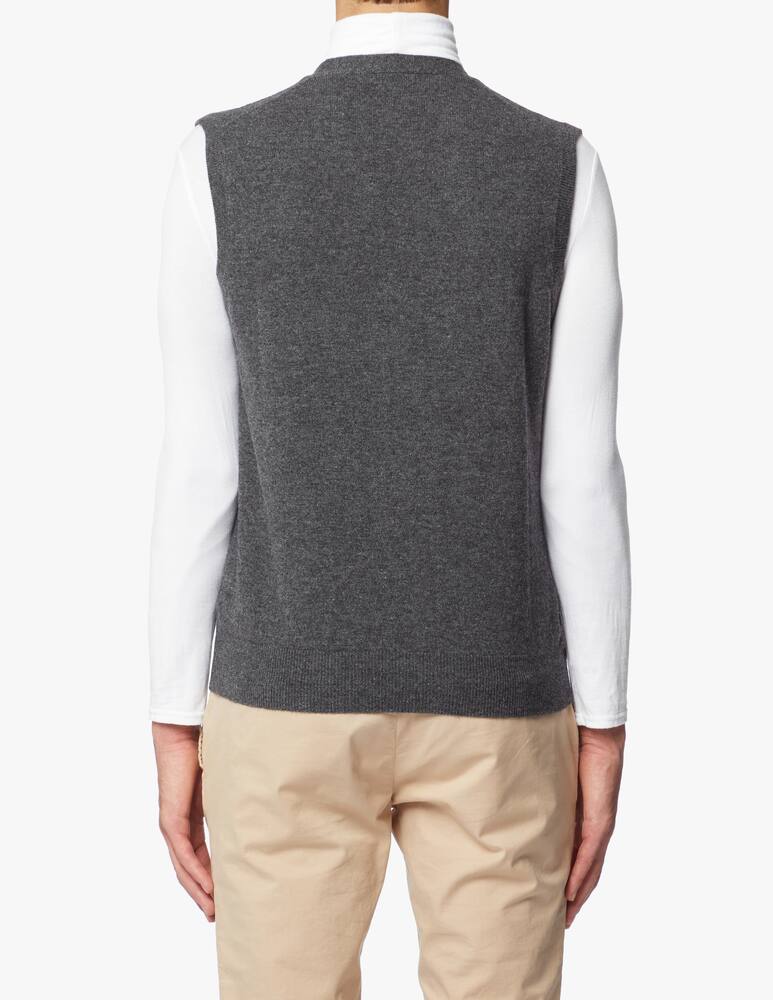 rinascente Pure Cashmere Cashmere bottons sleevless gilet