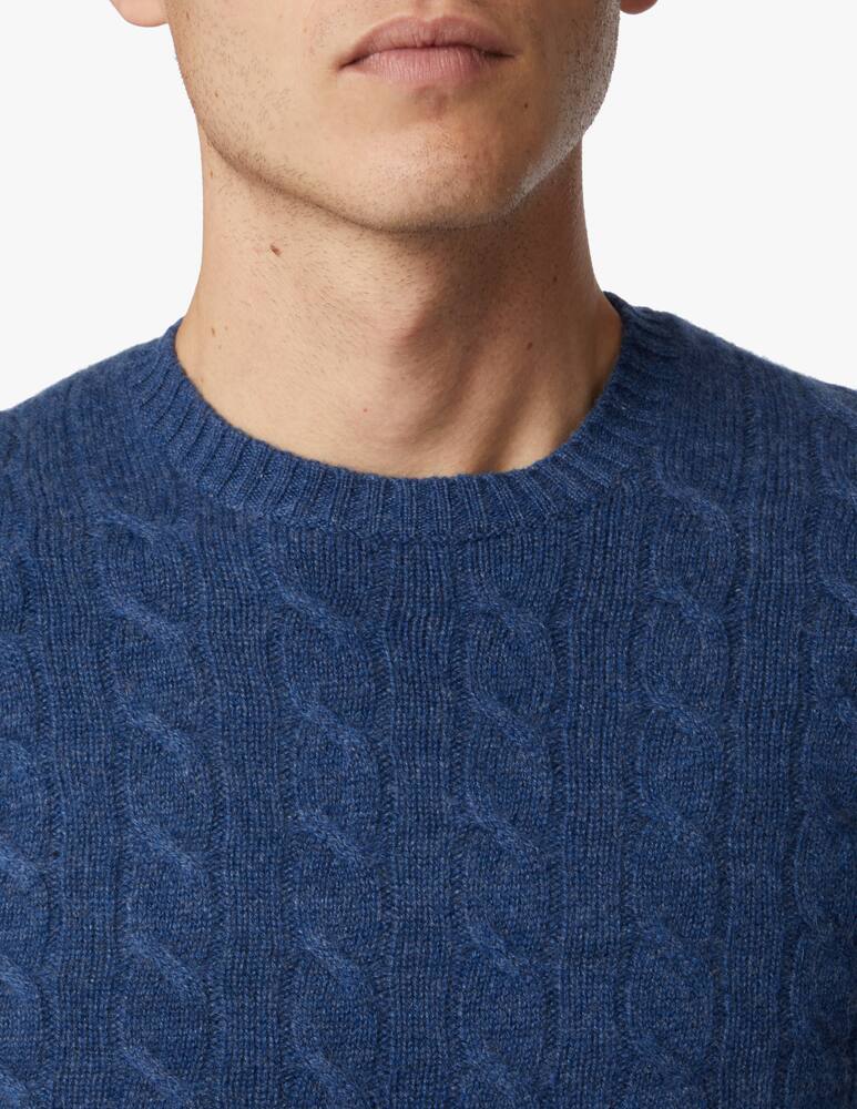 rinascente Pure Cashmere Maglione girocollo in cashmere con treccia