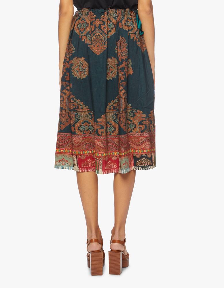 rinascente Pierre-Louis Mascia Printed skirt with drawstring