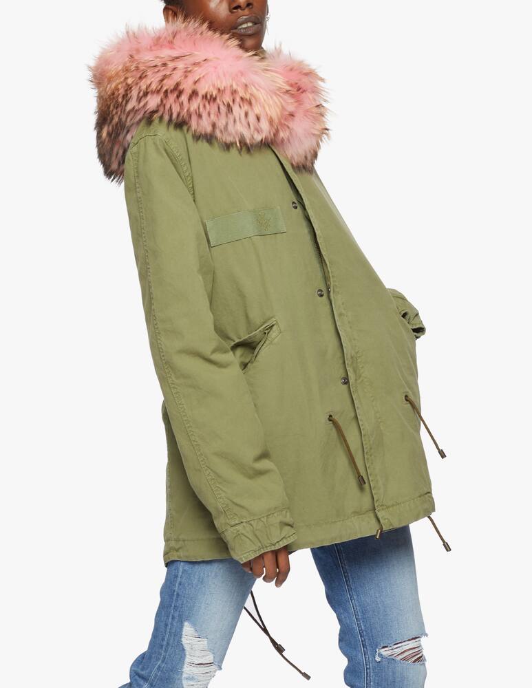 rinascente Mr&Mrs Italy Mini parka Quilt with fur trim