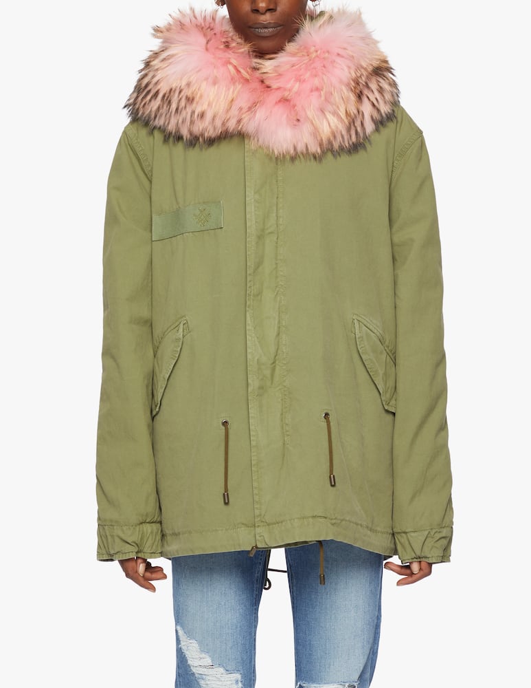 rinascente Mr&Mrs Italy Mini parka Quilt with fur trim